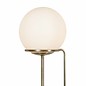 Kloden - Opal Globe Floor Lamp  - Antique Brass