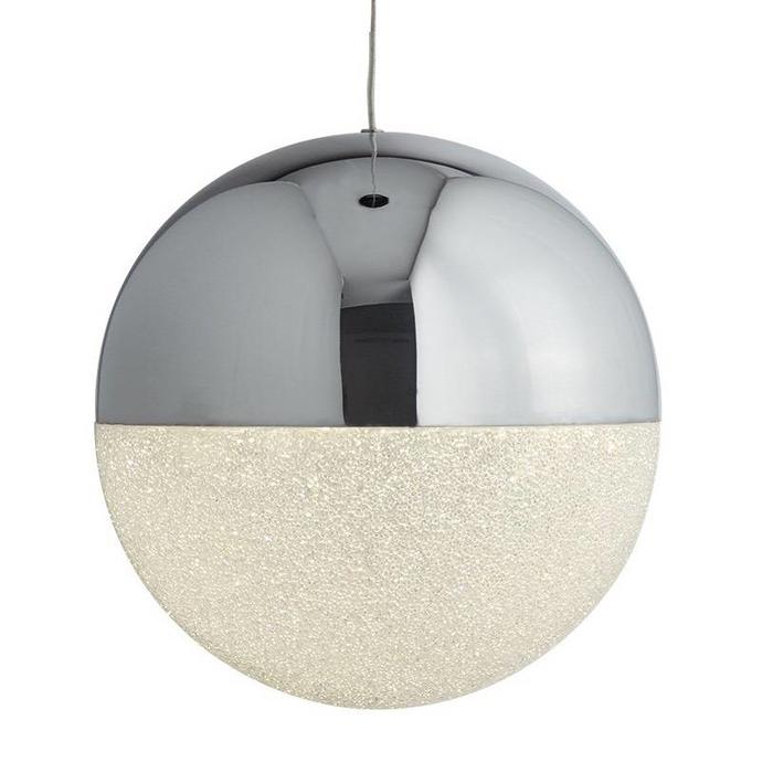 Keln - LED Globe - Polished Chrome & Crushed Ice Sparkle