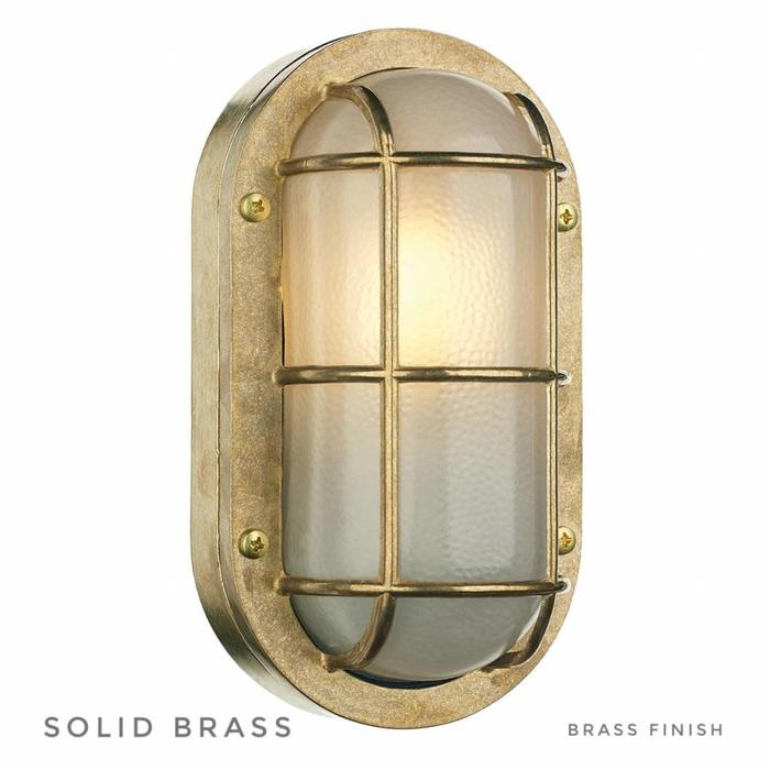 Phare - Solid Brass Bulkhead Outdoor Wall Light