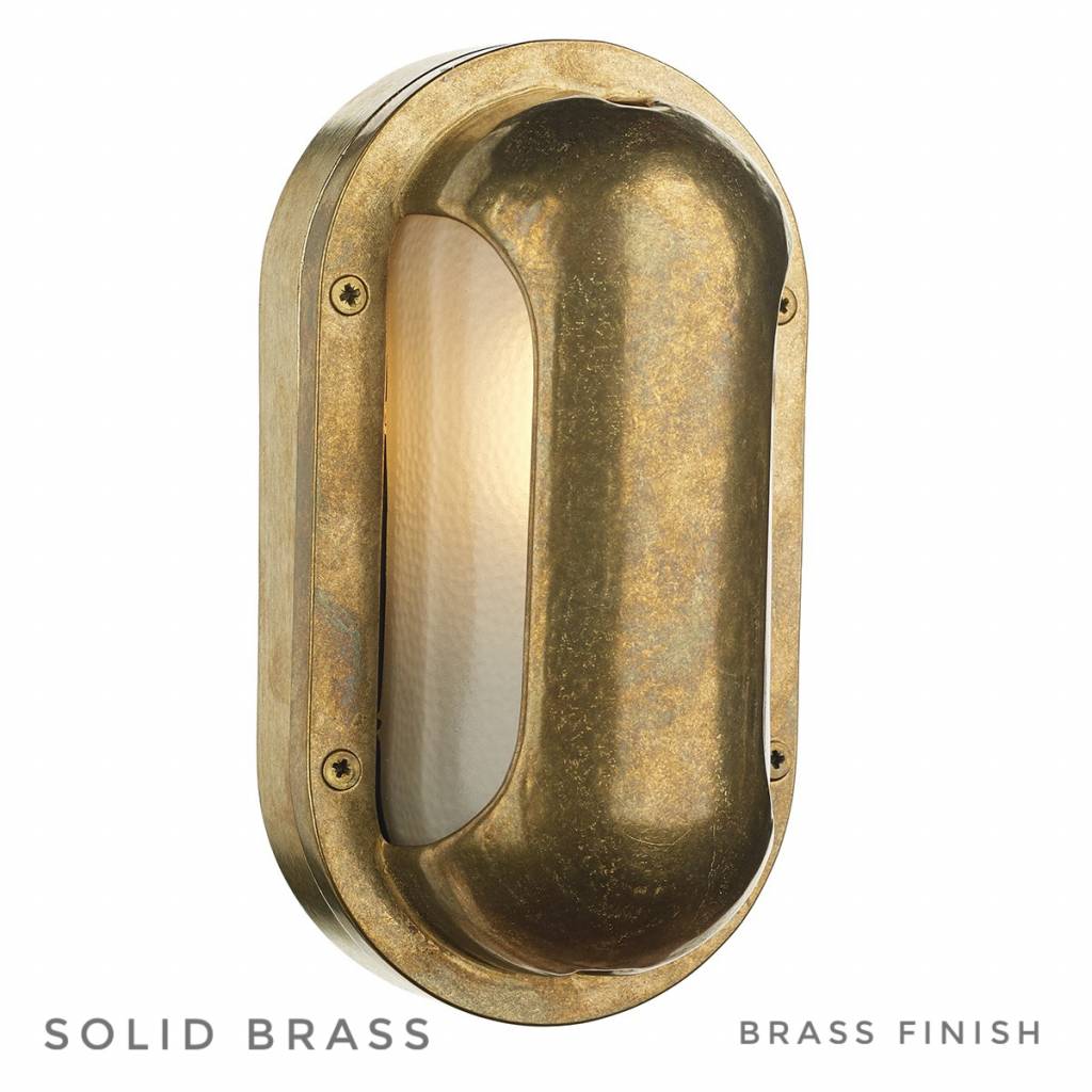 Naval - Solid Brass Bulkhead Outdoor Wall Light - Lightbox