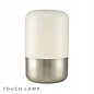 Bean - Satin Chrome Touch Table Lamp - Opal Glass