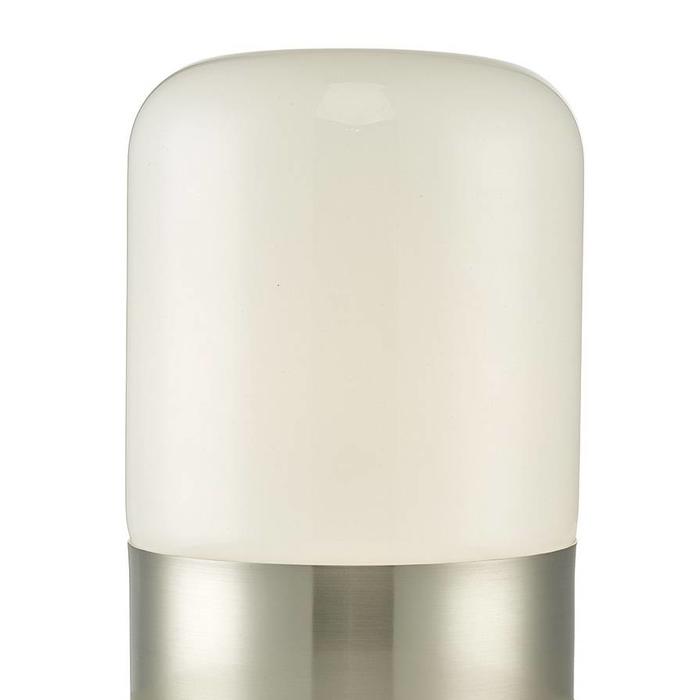 Bean - Satin Chrome Touch Table Lamp - Opal Glass