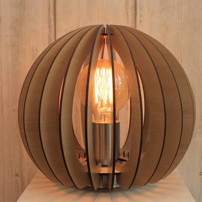 Maple Wood Table Lamp