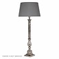 Hoyle - Hand Cast Solid Brass Candlestick Base with Slate Grey Shade