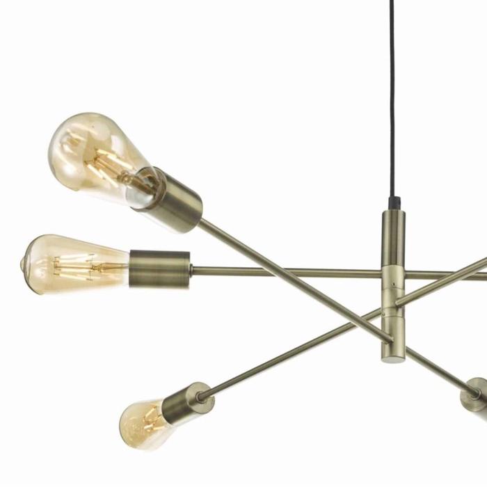 Alana - Sputnik Pendant - Antique Brass