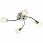 Chateaux - 4 Light Semi Flush Fitting - Antique Brass