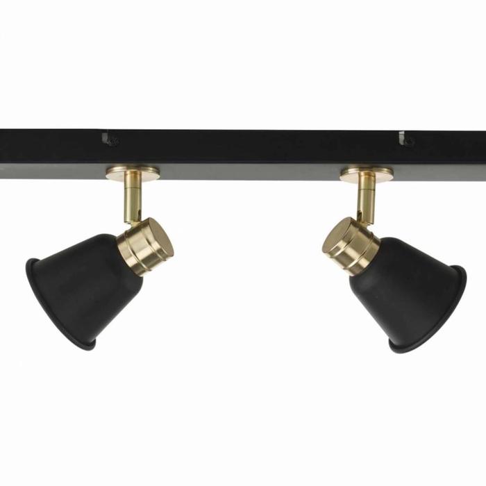 Black & Rose Gold 4 Light Bar Spotlight