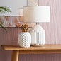 Jai - White & Gold Pineapple Table Lamp