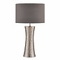 Bokara - Hammered Silver Base and Satin Grey Shade