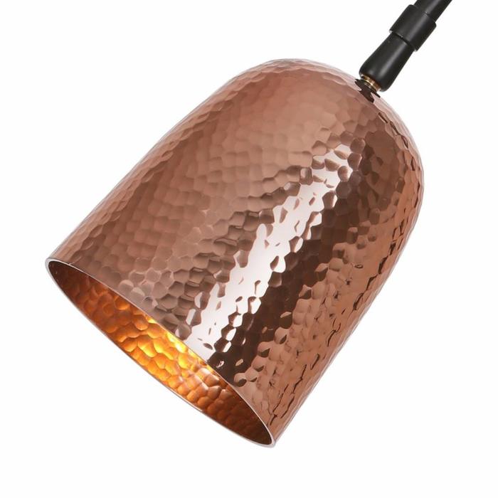 Ulrik - Hammered Copper and Black Table Lamp