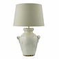 Ravenna - Antique Cream Table Lamp with Natural Linen Shade