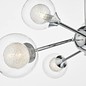 Zeka - 6 Light Semi Flush Fitting - Polished Chrome