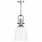 Nolan - Glass & Chrome Industrial Pendant