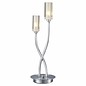 Minimalist 2 Light Table Lamp - Satin Chrome