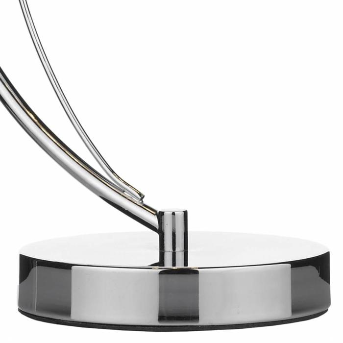 Single Crystal Table Lamp,- Polished Chrome