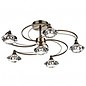 Riviera - 6 Light Semi Flush Crystal Fitting - Antique Brass