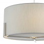 Santino - Grey Faux Silk Shade with Satin Chrome