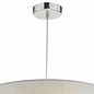 Santino - Grey Faux Silk Shade with Satin Chrome