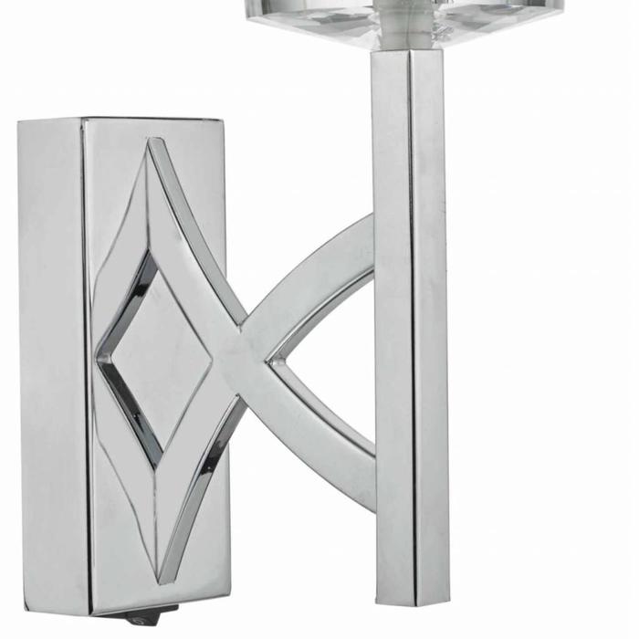 Lyon - Classic Chrome & Crystal Wall Light