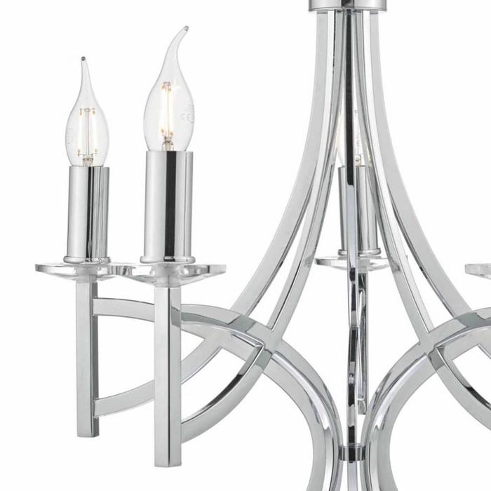 Lyon - Classic Chrome & Crystal Chandelier