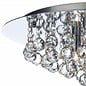 Crystal Flush Ceiling Light - Polished Chrome - Large