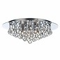 Crystal Flush Ceiling Light - Polished Chrome - Large