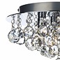 Crystal Flush Ceiling Light - Polished Chrome - Small