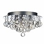 Crystal Flush Ceiling Light - Polished Chrome - Small