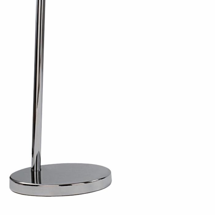 Arcs - Oversized Chrome Floor Lamp with Black Fabric Shade