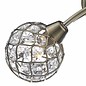 Beaded Ball Semi Flush Ceiling Light - Antique Brass