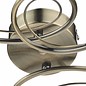 Beaded Ball Semi Flush Ceiling Light - Antique Brass
