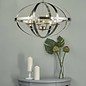 Industrial Satin Chrome Cage - Large Oversized Feature Light