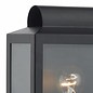 Notary - Modern Box Outdoor Wall Light - Black