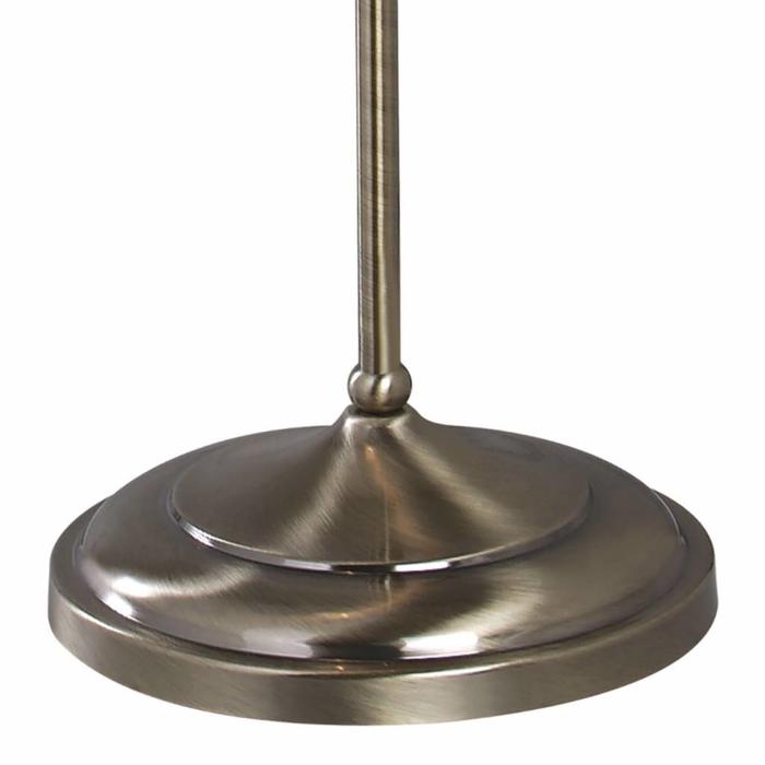 Surrey - Traditional Standard Lamp with Pinched Pleat Shade - Antique Brass