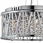 Twist 3 Light Chandelier - Crystal Beads with Twisting Metal Rods