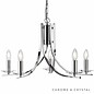 Ascona - 5 Light Chandelier - Polished Chrome