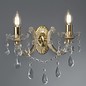 Marie Theresa - Classic Crystal Chandelier Wall Light - Polished Brass