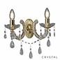 Marie Theresa - Classic Crystal Chandelier Wall Light - Polished Brass