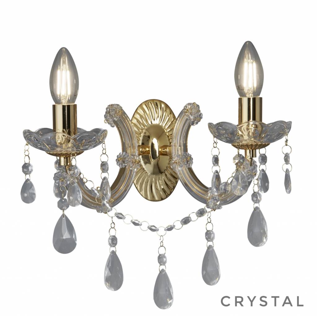 Gold chandelier shop wall lights