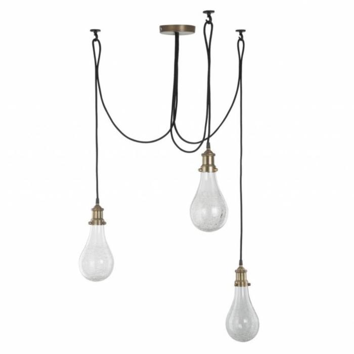 Mozelle Antique Brass Industrial Cluster Pendant Lightbox