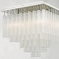 Izumi - Flush Textured Glass Bathroom Ceiling Light - IP44