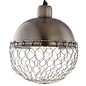 Izna - Grey Metal & Cage Industrial Pendant