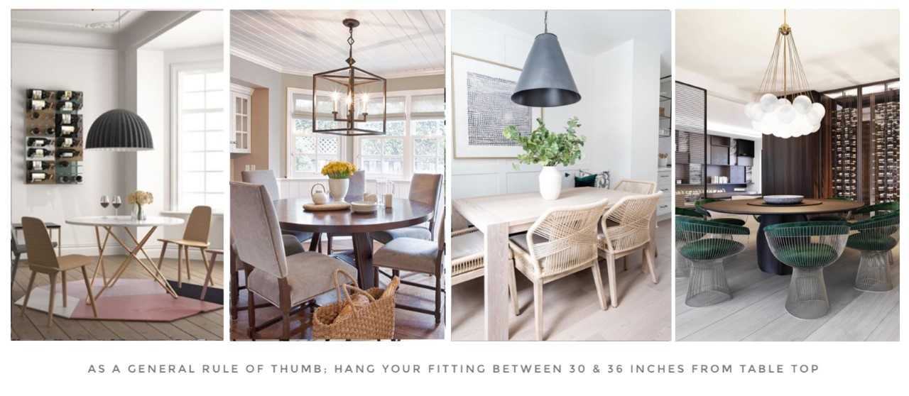 The Correct Height for Dining Room Lighting - Lightbox