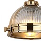 Ryku - Ribbed Glass & Brass Pendant
