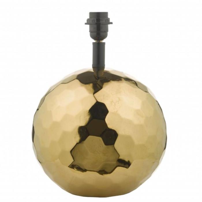 Kolto - Gold Ceramic Table Lamp with Black Satin, Gold Lined Drum Shade