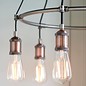 Vintage - 6 Light Feature Ceiling Light - Copper & Pewter