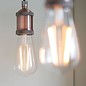 Vintage - 6 Light Feature Ceiling Light - Copper & Pewter