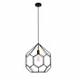 Geometrix - Matt Black & Gold Cage Pendant