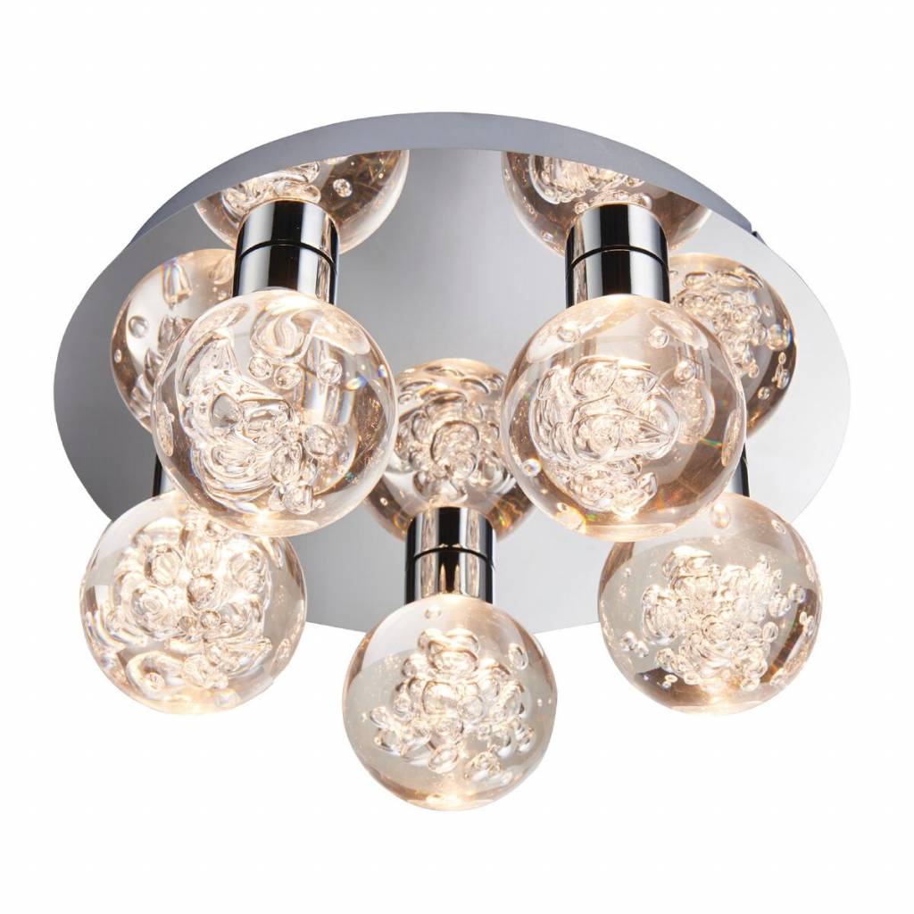 Osaka Led Bathroom Ceiling Light 16w 2700k Polished Chrome And