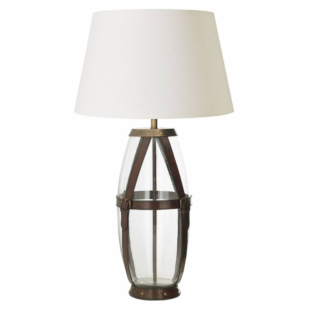 glass vase table lamp
